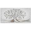 Giallobus - Quadro - 02 - Capezzale Moderno - Sacra Famiglia e Albero della Vita - Black&Gold - Vetro Acrilico - 100x50 - Pronto da Appendere - Quadri Moderni per la casa