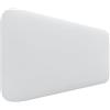 DHOME Testata Imbottita Liscia Arrotondata in Similpelle per Parete Acustica Testate Fonoassorbenti Testiera Letto Camera da Letto (Bianco, 110cm)