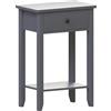 Vida Designs Windsor Consolle, Grigio, 1 cassetto