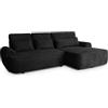 Robin Inspire Divano Angolo Con Funzione Letto E Vano Contenitore A Forma Di L Autonomo Destra Aldo Nero 266 x 160 x 87 cm
