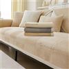 LINGKY Copridivano con Penisola, Copridivano Angolare a Sinistra/Destra 3/2/1 Posti, Fodere Copridivano Angolare Copridivano Antiscivolo Chaise Longue a Forma di L (Cachi,90x120cm/Rettangolare)