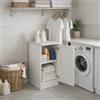 Linea Azzurra Mobile Bagno Base a Un'Anta Mobile in Legno Nobilitato Melaminico Elegante e Funzional 36x85,5x50 cm Mobiletto per Soggiorno, Cucina, Corridoio Mobile 100% Made in Italy