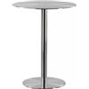 Lanmmraifc Tavolino da caffè moderno tavolo alto da pub, tavolino da cocktail in acciaio inossidabile tavolini da bistrò, tavolini rotondi per casa, ufficio, sala da pranzo e cucina(Size:60x60x75cm)