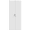 AVANTI TRENDSTORE Dubino- Armadio a 2 ante battenti in legno laminato di colore bianco. LAP 88,9x210,5x54,2 cm.
