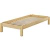 Erst-Holz Moderno futon IMPILABILE in pino massello per materasso 80x190 con doghe rigide 60.48-08-190