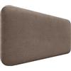 DHOME Testiera Imbottita Liscia Arrotondata in Tessuto Aqualine per Parete Acustica Testate Letto Fonoassorbenti Camera da Letto (Marrone, 110cm)