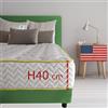 Comfy Line Materasso memory foam King size 200X200 Cm, Materasso Americano contro il mal di schiena ALTO 40 Cm | Materasso memory che NON SI SCALDA con imbottitura anallergica - MOD. CALIFORNIA40