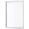 Inbagno Specchio da Parete 57x67 Bianco con Cornice in Legno e Installazione Reversibile