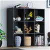 Vida Designs Durham Cube Libreria Organizer Soggiorno Libreria Mobili Casa Ufficio (9 Cubi, Nero)