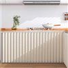 YWQJL Tendina sottolavello Bagno,Tenda da Cucina Corta,Tenda Corta per Finestra,per Armadio da Cucina,Armadio,Bagno,Mobile Lavatrice,scaffale(3,H 70cm/50cm Track)