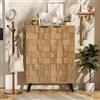 Witimisy Credenza, moderna scarpiera con 5 scomparti, ripiani regolabili, 80,5 x 35 x 109,5 cm