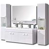 Simba Srl MOBILE BAGNO ARREDO BAGNO COMPLETO 120 CM LAVABO 2 RUBINETTI mod. White Elegance NUOVO IMBALLATO!