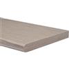 EffeDecor - Mensola da Muro in Legno18 mm Rettangolare Resistente Finitura Antigraffio Stondata Mensola da Parete per Foto,Libri,Decorazioni,Quadri (Grigio, 80x20 cm)