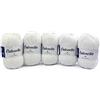 woolove TRICOT CAFE' Woolove - Catenella - Filato Misto in Cotone Ecologico e Poliestere Ideale per amigurumi - Certificato Oeko-Tex Standard 100 per Ferri/Uncinetto: 3.00/4.00 - Bianco 101 5 pz 500 gr