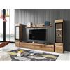 Muebles Slavic Set di mobili da soggiorno, set di mobili RTV, 4 pezzi, mobili moderni per soggiorno, armadietto da parete, mobili soggiorno