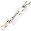 Elegantyl 5# Doppi cursori 60/70/80/90/100/120/150cm Chiusura Automatica Cerniera in Metallo Dorato per Accessori da Cucito per Indumenti, Bianco, 70cm