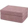 KiddyMoon Materasso Per Bambini Fatto Di Schiuma Bed Materassino Pieghevole Pouf Per Bambini Sleepover Materassi Per Camerette, Viola