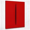 CheQuadro! Quadro Astratto Fontana Rosso Quadro Moderno Stampa su Tela asn26, 100x70 cm