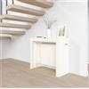 VE.CA.s.r.l. VE.CA - Tavolo Allungabile Mercurio, Made in Italy - Console Allungabile con Porta Prolunghe fino a 3 Metri, 14 Posti Bianco Larice - Moderno da Sala da Pranzo (14 Posti, Bianco Larice)