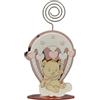 Doni Bomboniere Nascita 12PZ Memoclip A Forma di Mongolfiera Porta Confetti Confettata Segnaposto Bambina Battesimo Femmina Femminuccia in Plexiglass Rosa Doppio Strato con Parte Anteriore Legno E