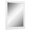 Online-GalleryKing TheMIRRROR - Specchio da parete incorniciato in vero vetro 80 x 105 cm, realizzato su misura in bianco lucido, ideale come specchio da corridoio o da salone, con ganci in metallo e materiale di