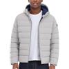Michael Kors Hooded Puffer Jacket, Rain And Cold Weather Coat Giacca, Safari, Medium Uomo