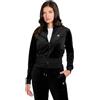 GUESS Felpa Donna in Ciniglia con Zip e Applicazione V3BQ22K0232 7620837966558 - L Nero L