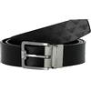 Emporio Armani Cintura reversibile logoprint aquila H35 Y4S502 Y221E black/black
