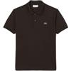 Lacoste, polo da uomo Classic Fit L1212 Marrone (Dark Brown Skb). XL