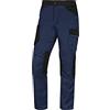 Deltaplus DELTA PLUS Pantalone da Lavoro Invernale 65% Poliestere 35% Cotone Fodera Flanella 245gr Mach 2 Deltaplus M2PW3 - L, Blu-Azzurro