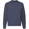 Fruit of the Loom Felpa con maniche raglan, da uomo, Vintage Navy, XXL