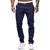 HUNGSON Jeans Skinny Slim Fit Casual tingendo Pantaloni in Denim di Moda Dritti Elasticizzati, Marrone, 50