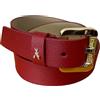 PATRIZIA PEPE CINTURA donna bassa 3 cm in pelle di vitello ROSSO CW8684