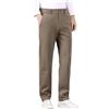 Generic Pantaloni Inverno Uomo Foderati in Pile, Slim Fit Diritto Eleganti per Ufficio, Alta Vita con Tasche(Khaki,Large)