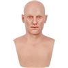 CaCaCook Maschera da Vecchio Realistico, Maschera di Halloween, Copricapo in Lattice, Maschera da Festa Cosplay per Carnevale Halloween Costume da Festa in Maschera Puntelli in Maschera (A)
