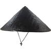 TIETHEKNOT Zhou-long Cappello da samurai giapponese fatto a mano, per cosplay cavaliere, nero, in bambù, Nero , Dia.16.5 inches Deep 7 inches