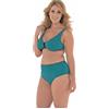 Leo Corsetteria Costume Donna Bikini Coppe Removibili Taglie Grandi Slip Vita Alta.Costa Azzurra Taglia 50 Coppa D Blu Marea
