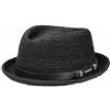 Stetson Diamond Crown Cappello di Paglia Crochet Fascia in Pelle Unisex Primavera Estate