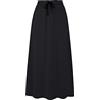 IDEALSANXUN Autunno Inverno Pile Foderato Coulisse Elastico in Vita A-Line Gonna Morbida, Nero, 3XL