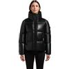 khujo Giacca trapuntata da donna, calda giacca invernale con doppio colletto Rinja2 Shiny XS-XXL, Nero , S