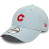 New Era 9FORTY Cappellino da baseball Chicago Cubs - MLB Washed - Baby Blue-Scarlatto, Blu confetto - Scarlatto, Taglia unica