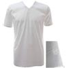 GICIPI T-Shirt in Filo di Scozia Uomo Scollo a "V" Art. 261-5, Bianco