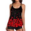 Generico Costume da Bagno Donna 2 Pezzi Brasiliana Costume Intero Donna Modellante Moda Curvy Donna Taglie Forti Abiti Costume Piscina Donna Nero Costume Piscina Donna Due Pezzi Imbottito