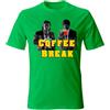 Generico T-Shirt Coffee Break Movie Style Tarantino - Pulp&Fiction (IT, Testo, L, Regular, Regular, Verde)