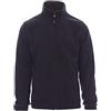 PAYPER Nepal Felpa Pile Uomo Donna 100% Poliestere Chiusura Zip Elastici stringi Polso Tasche Laterali Blu Navy (XXL)