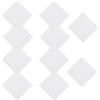 Larcele 10 Pezzi Bianco Bandana in cotone, fazzoletti per la testa e fazzoletti in cotone, per pittura fai da te, ZRSP-01 (45x45cm)