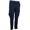 N+1 Pantaloni Cargo Uomo con Tasche Laterali Tasconi Cotone Slim Fit Skinny Blu (52 - Blu)
