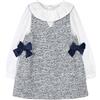 Mayoral Vestito pichi Combinato per Bambine e Ragazze Oceano 9 Anni (134cm)