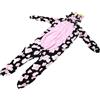 Abaodam Pigiama Tutina Mucca in Morbido Pile Spesso con Motivo Mucca e Fiori Rosa Costume Halloween Unisex per Adulti XL Tuta Cosplay Calda e Confortevole per Donna e Uomo