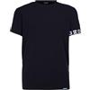 DSQUARED2 T-Shirt a Manica Corta Nera per Uomo e Donna con Manica logata XXL